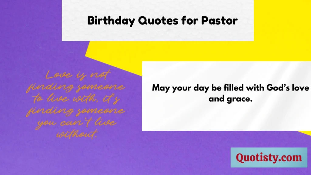 Birthday Quotes for Pastor