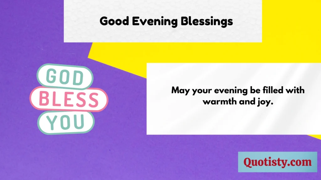 Good Evening Blessings 