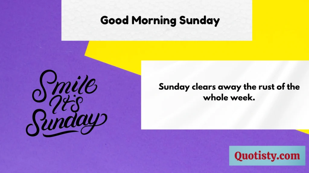 Good Morning Sunday 