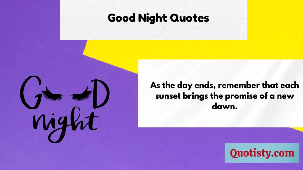 Good Night Quotes