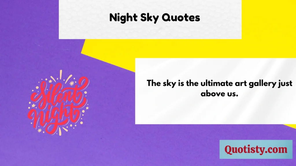 Night Sky Quotes
