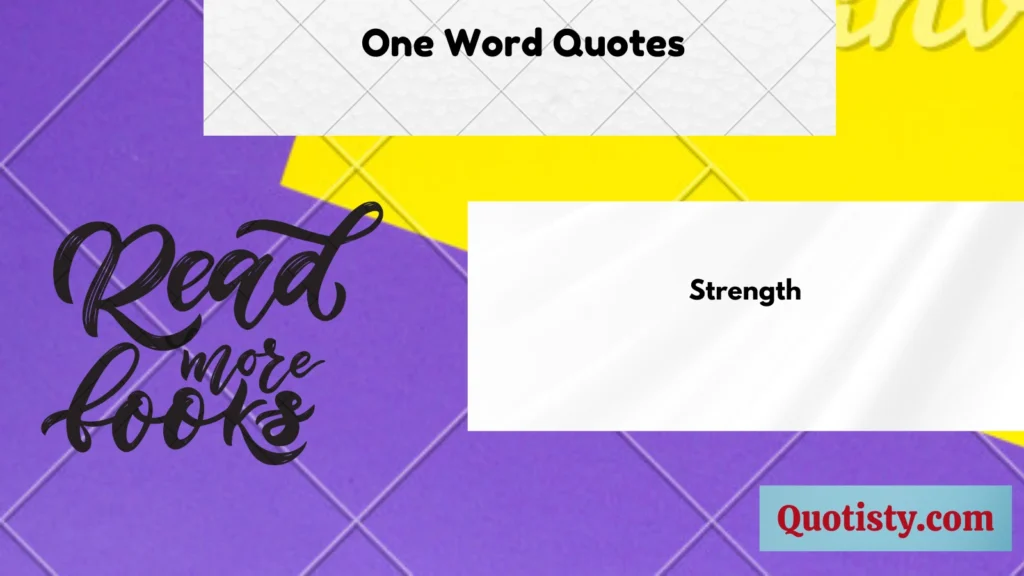 One Word Quotes 