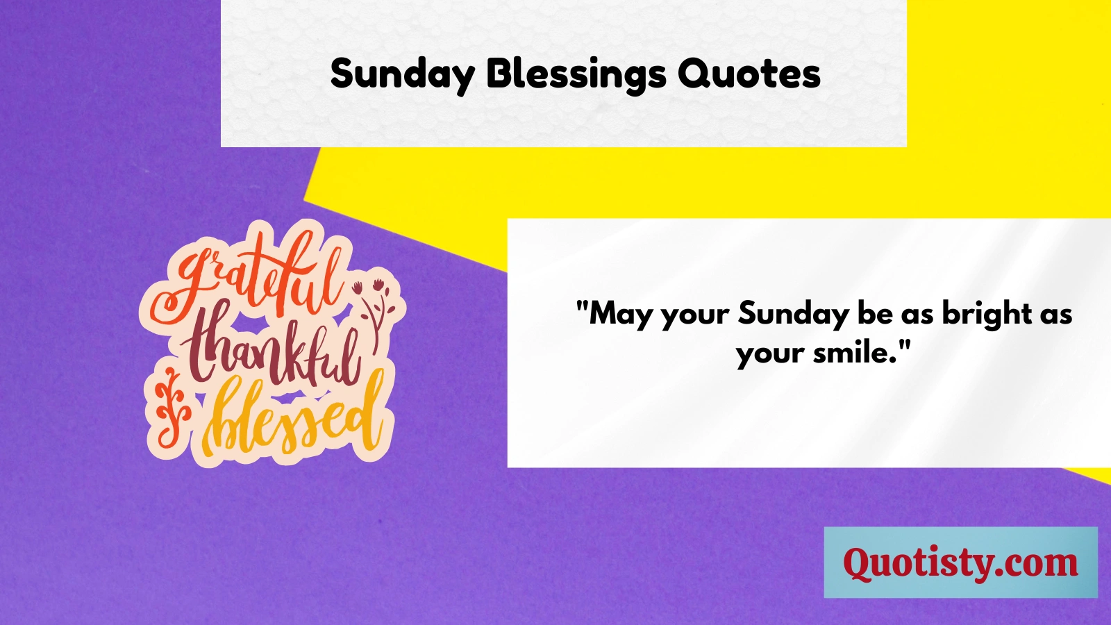 Sunday Blessings Quotes