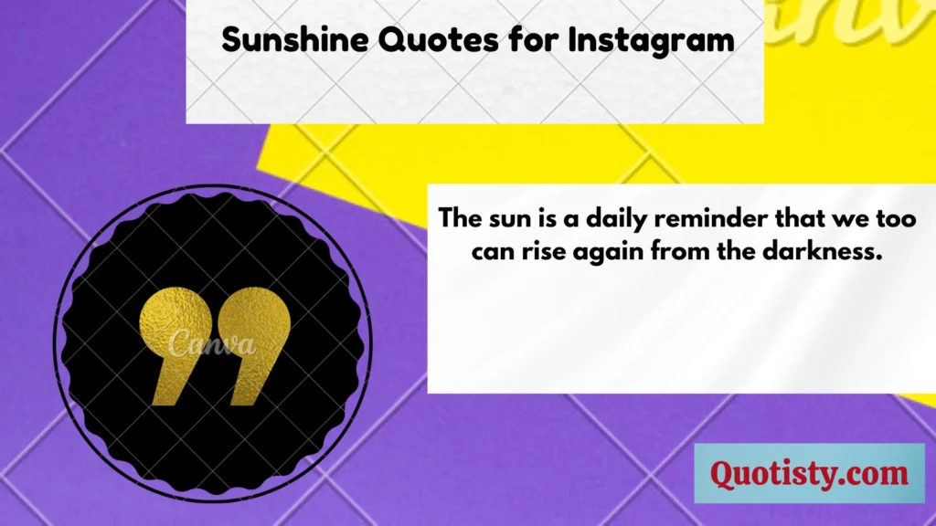 Sunshine Quotes for Instagram 