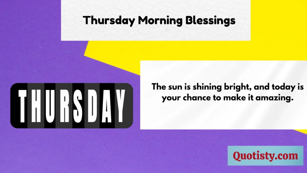 Thursday Morning Blessings 