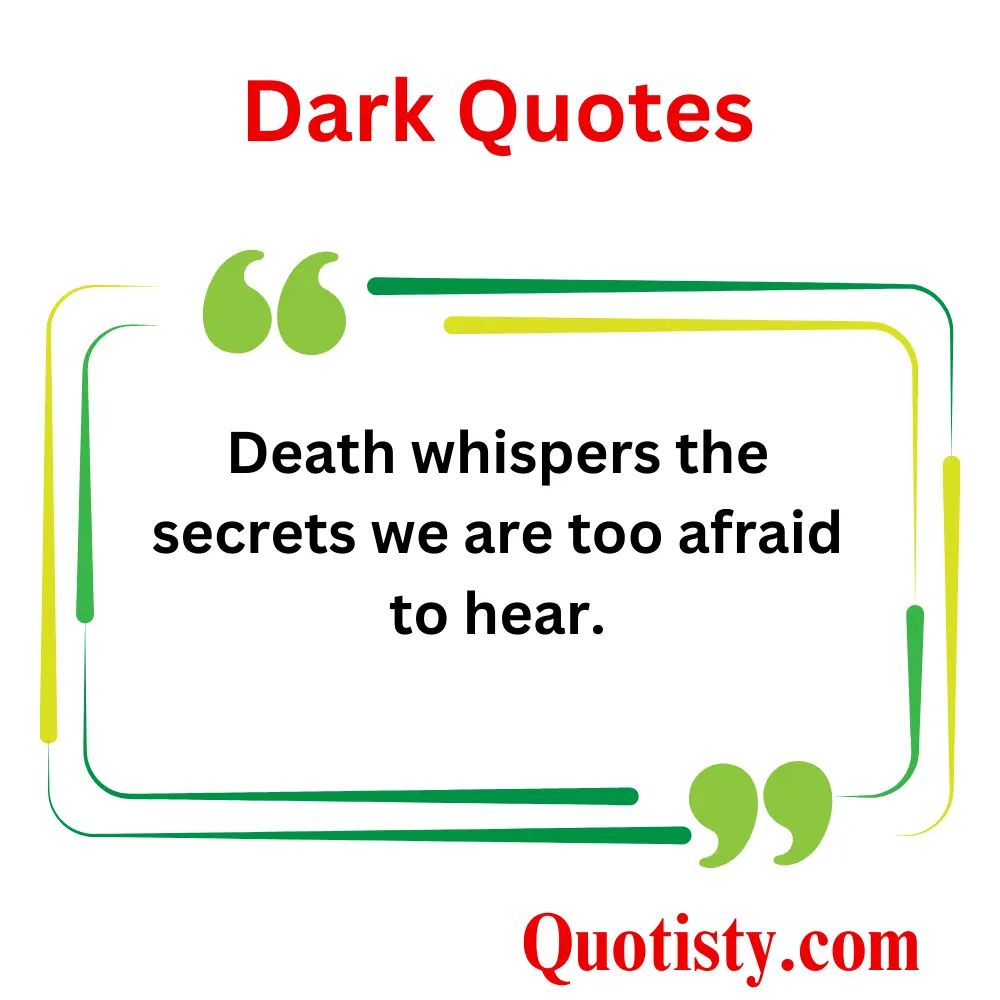  Dark Quotes on Death