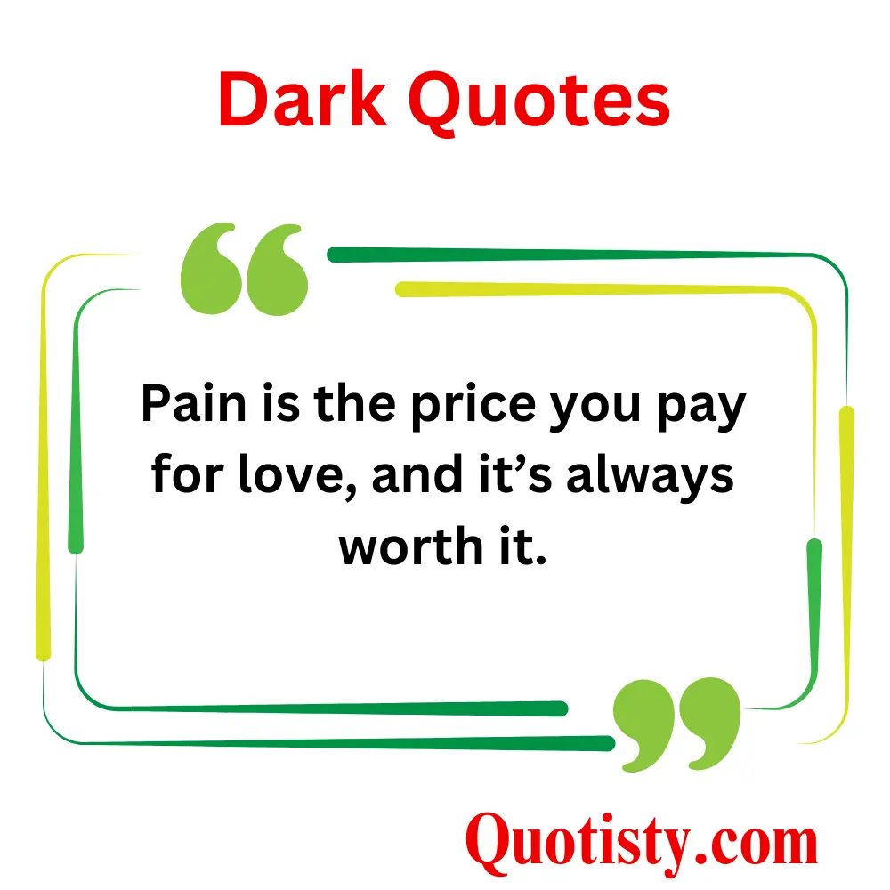  Dark Quotes on Pain