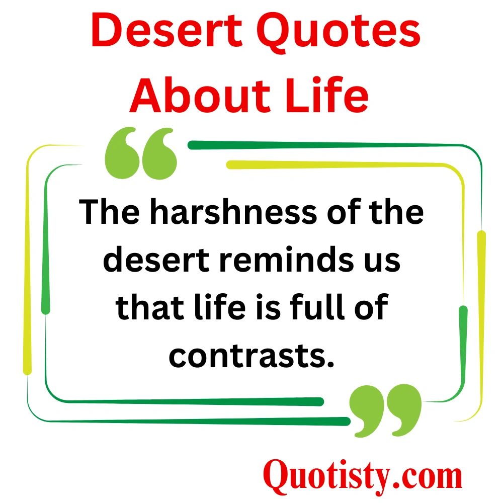  Desert Quotes About Life