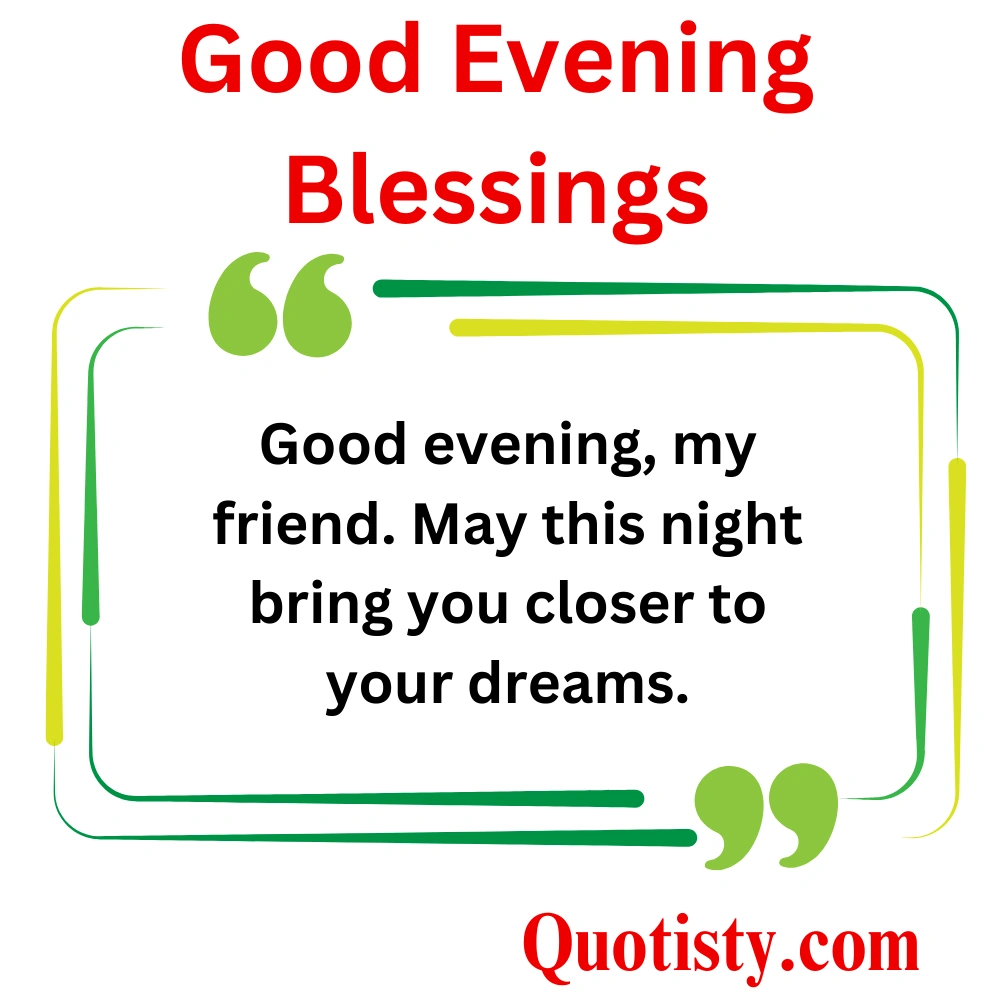 Good Evening Blessings