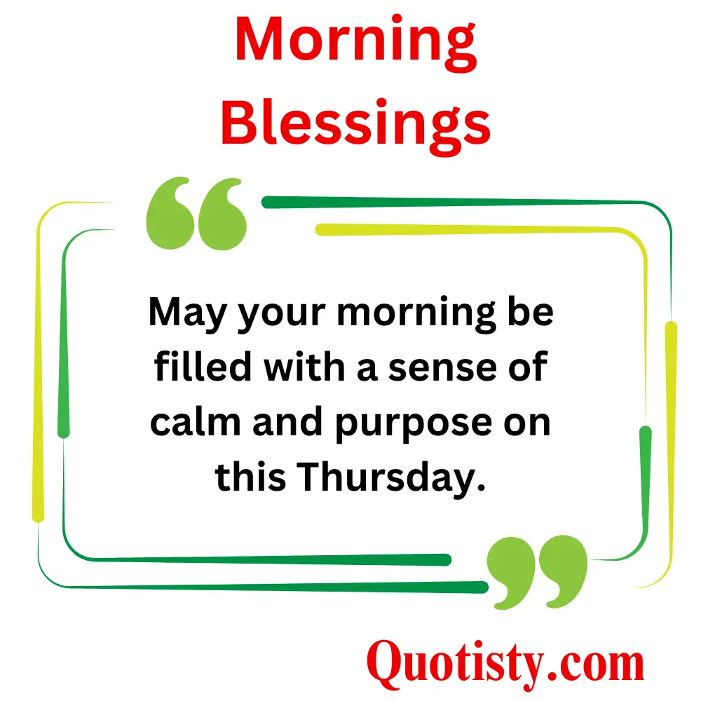  Thursday Morning Blessings for a Fresh Start