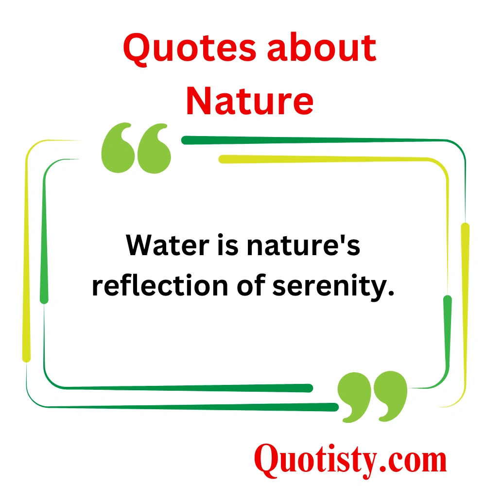 Quotes about Nature