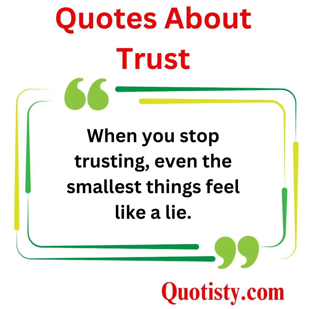 Quotes About Trust