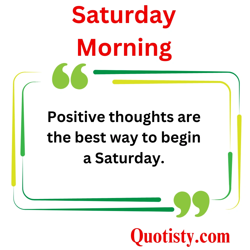 Saturday Morning