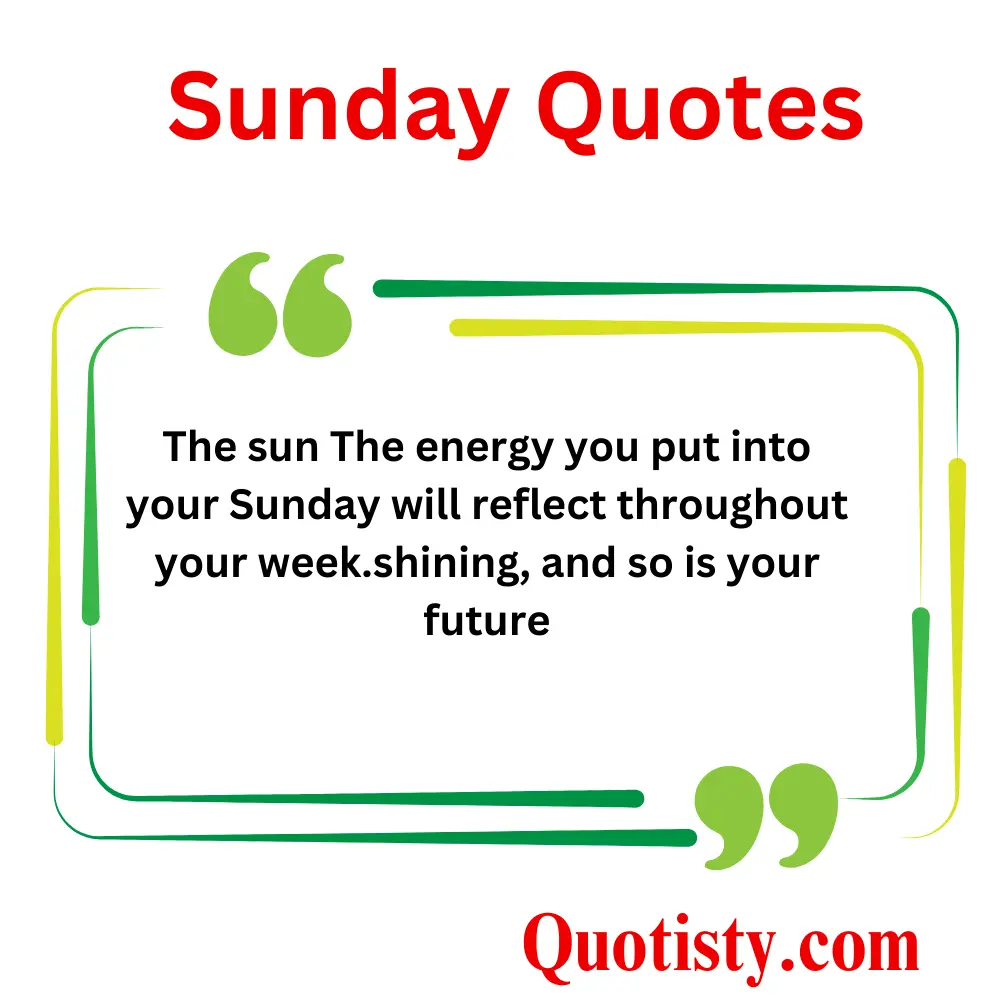 Sunday Quotes