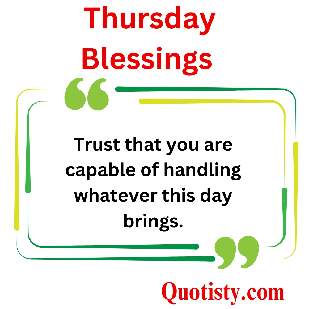 Thursday Blessings 