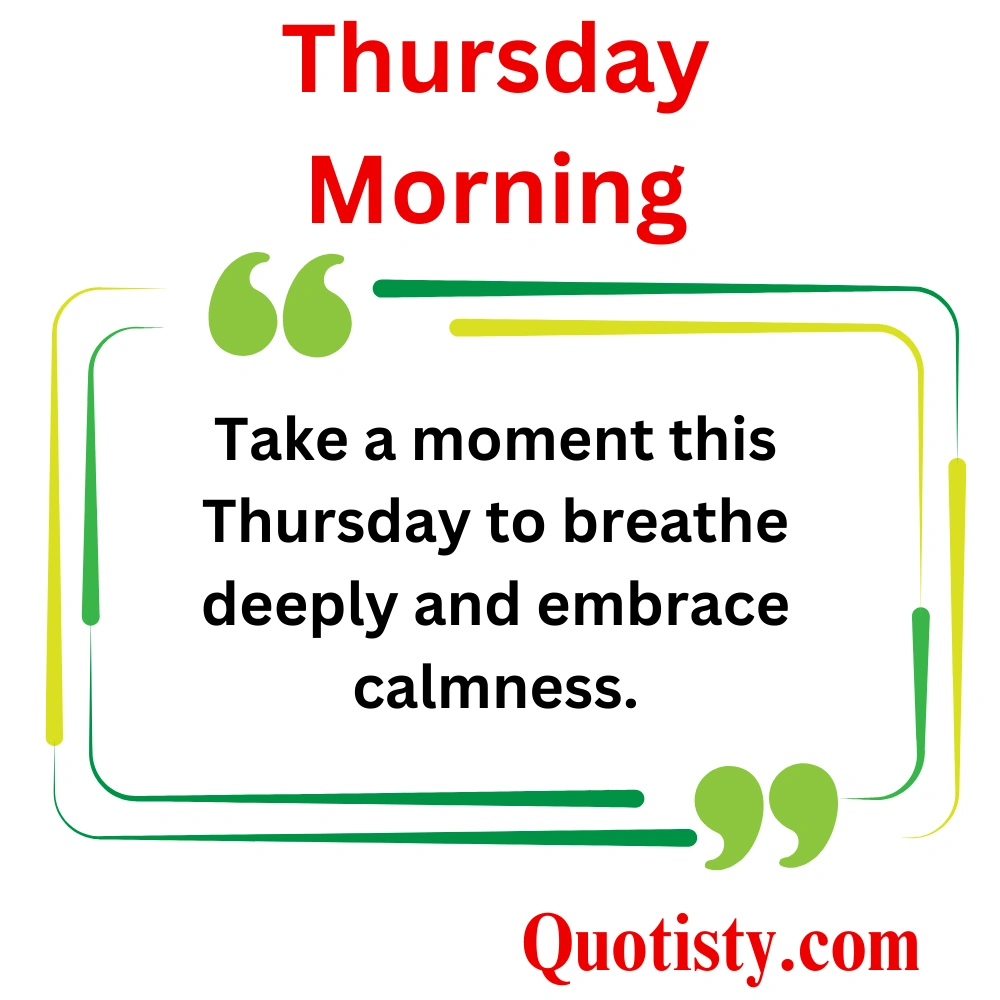 Thursday Morning