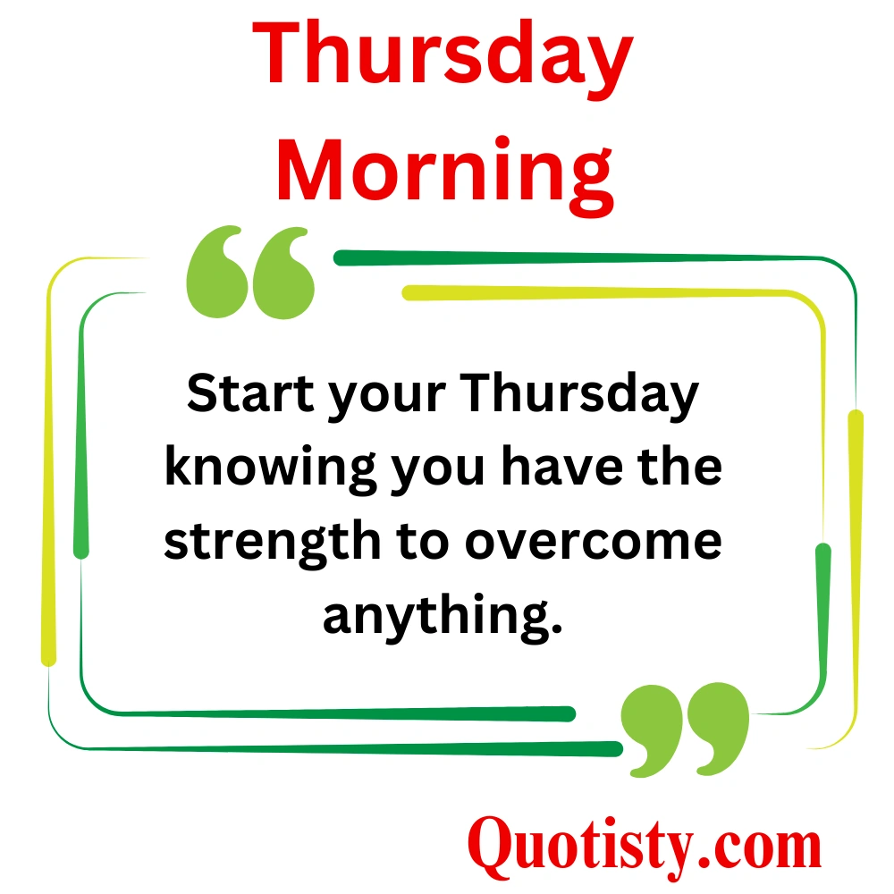 Thursday Morning