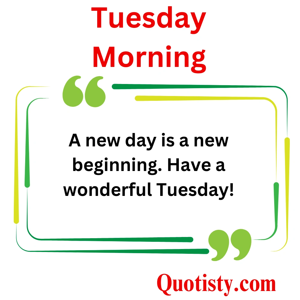 Tuesday Morning