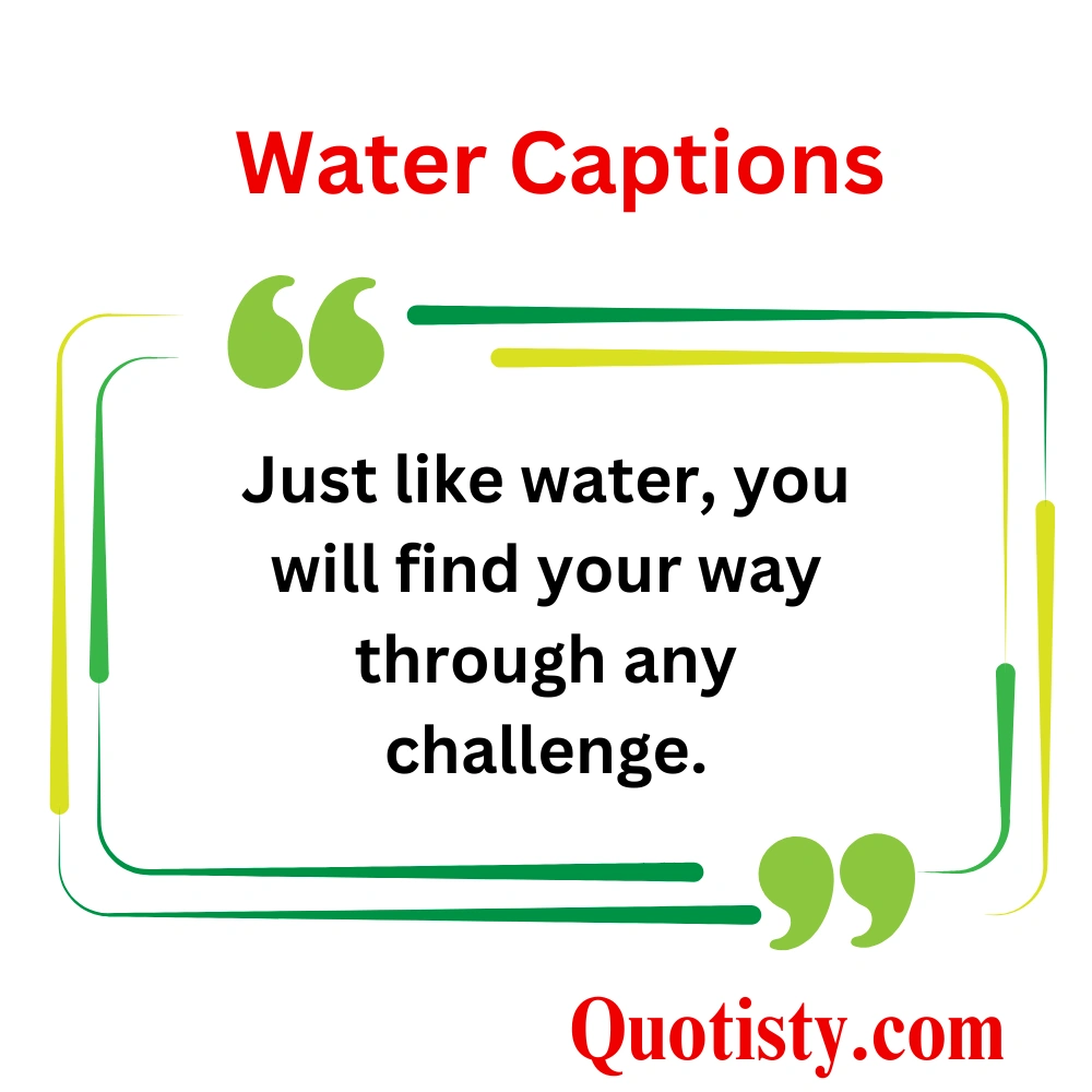 Water Captions